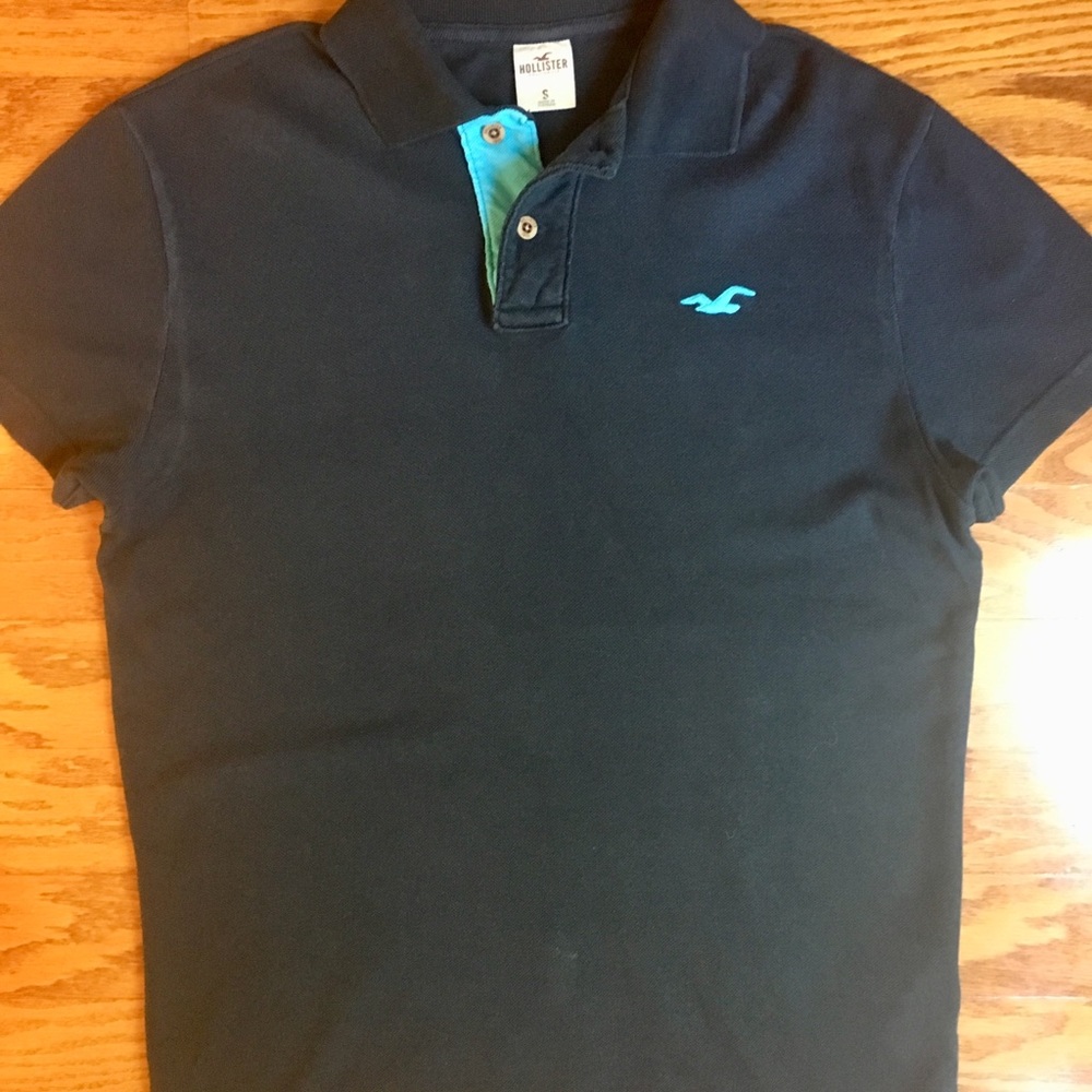 “HOST PICK”! Hollister teal Men’s polo shirt size small